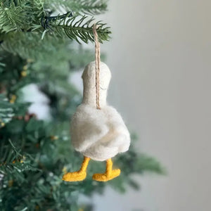 White Duck Ornament