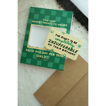 Load image into Gallery viewer, Insufferable Birthday Punch-Out Novelty Card