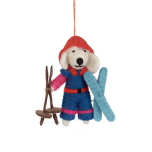 Load image into Gallery viewer, Porscha the Skiing Poodle Christmas Decoration