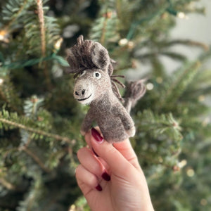 Donkey Finger Puppet