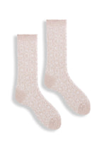 Load image into Gallery viewer, Wool Cashmere Crew Women&#39;s Socks - Aster Flower