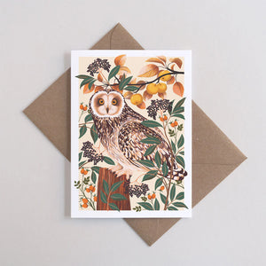 Autumn Owl Greeting Card