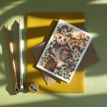Load image into Gallery viewer, Autumn Owl Greeting Card
