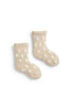 Load image into Gallery viewer, Wool Cashmere Crew Baby Socks - Classic Dot