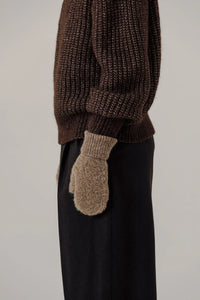 Alpaca Boucle Mittens