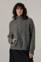 Load image into Gallery viewer, Alpaca Rib Zip Jacket