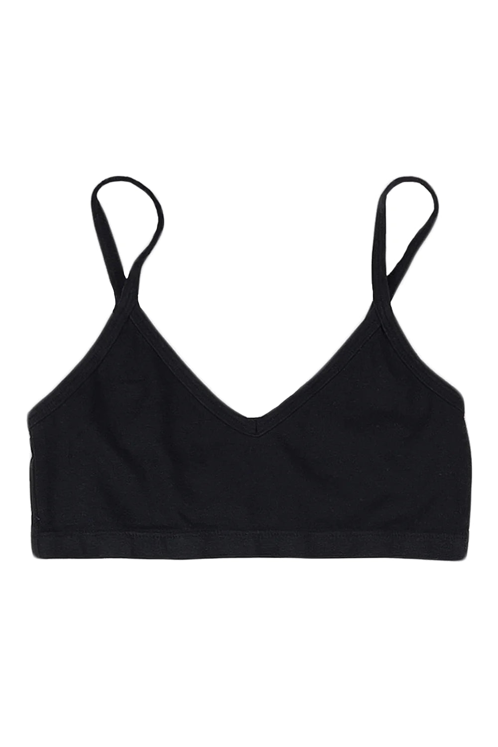 Organic Cotton Bralette Black Cotton Bra 'johnny Jump Up' Pullover Style  Made to Order Custom Fit Lingerie 