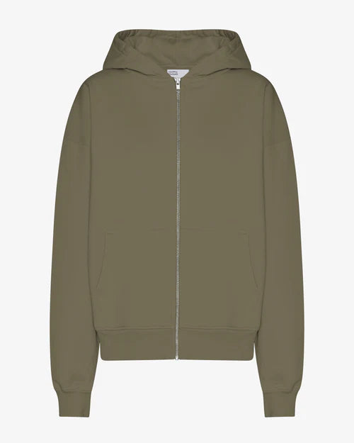 Unisex Oversized Organic Zip Hoodie