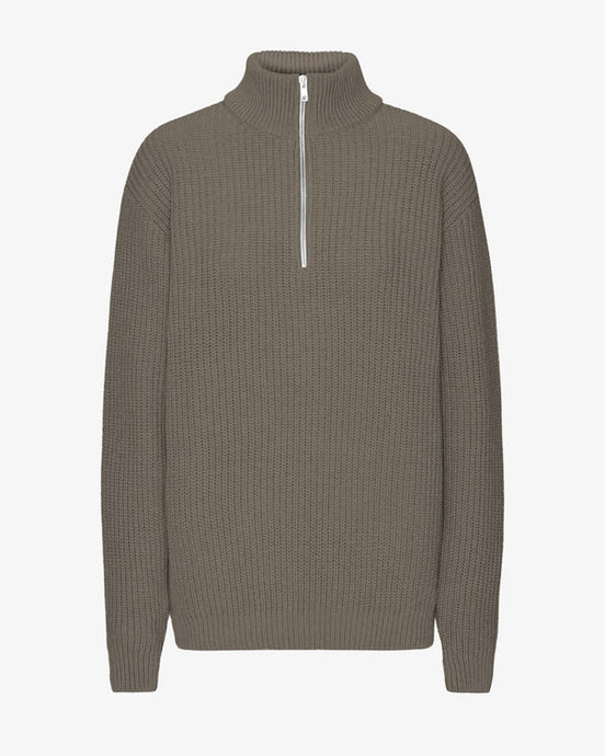 Unisex Merino Wool Quarter Zip Sweater