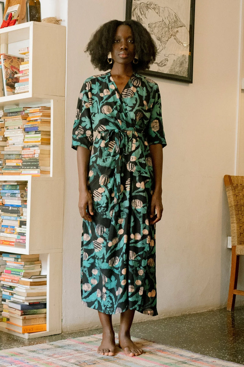 Letsa Dress - Physalis – Zinnia Textiles Nelson
