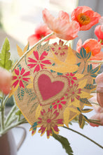 Load image into Gallery viewer, Floral Heart Greeting Card