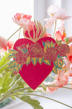 Load image into Gallery viewer, Flaming Heart Greeting Card