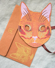 Load image into Gallery viewer, Cat Mask Greeting Card