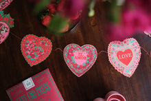 Load image into Gallery viewer, Valentine&#39;s Sewn Garland