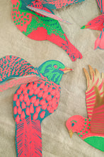 Load image into Gallery viewer, Festive Birds Paper Ornaments