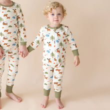 Load image into Gallery viewer, 2 Way Zip Printed Long Sleeve Romper