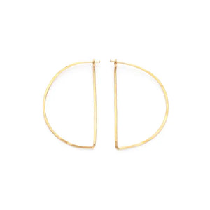 Gold Filled Half Circle Hoops small