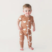 Load image into Gallery viewer, 2 Way Zip Short Sleeve Printed Romper