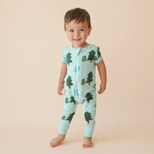 Load image into Gallery viewer, 2 Way Zip Short Sleeve Printed Romper