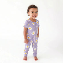 Load image into Gallery viewer, 2 Way Zip Short Sleeve Printed Romper