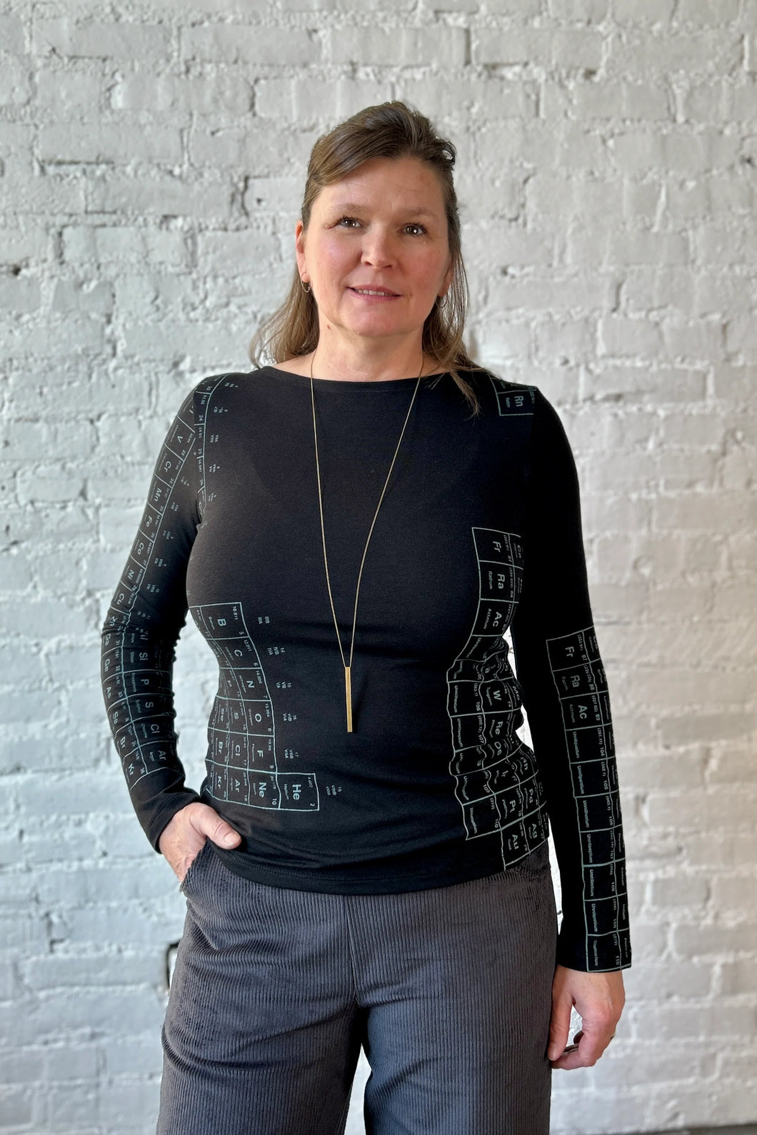 Nanette Top - Black Periodic Table