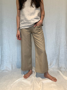 Doris Trouser #2 With Pockets  - Hemp/Organic Cotton Canvas