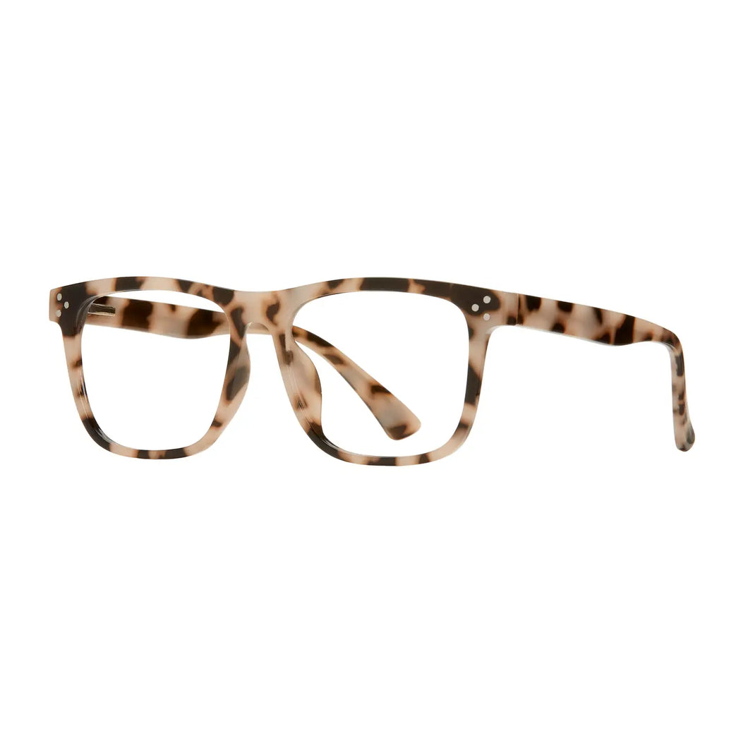 Julien Readers - Blue Light Matte Ivory Tortoise