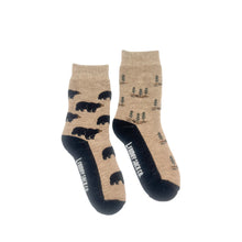 Load image into Gallery viewer, Kids Bear &amp; Tree Merino Wool Socks