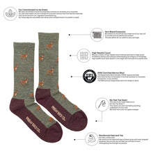Load image into Gallery viewer, Men's Deer Merino Wool Socks