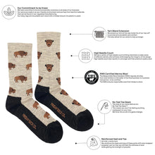 Load image into Gallery viewer, Men's Bison Merino Wool Socks