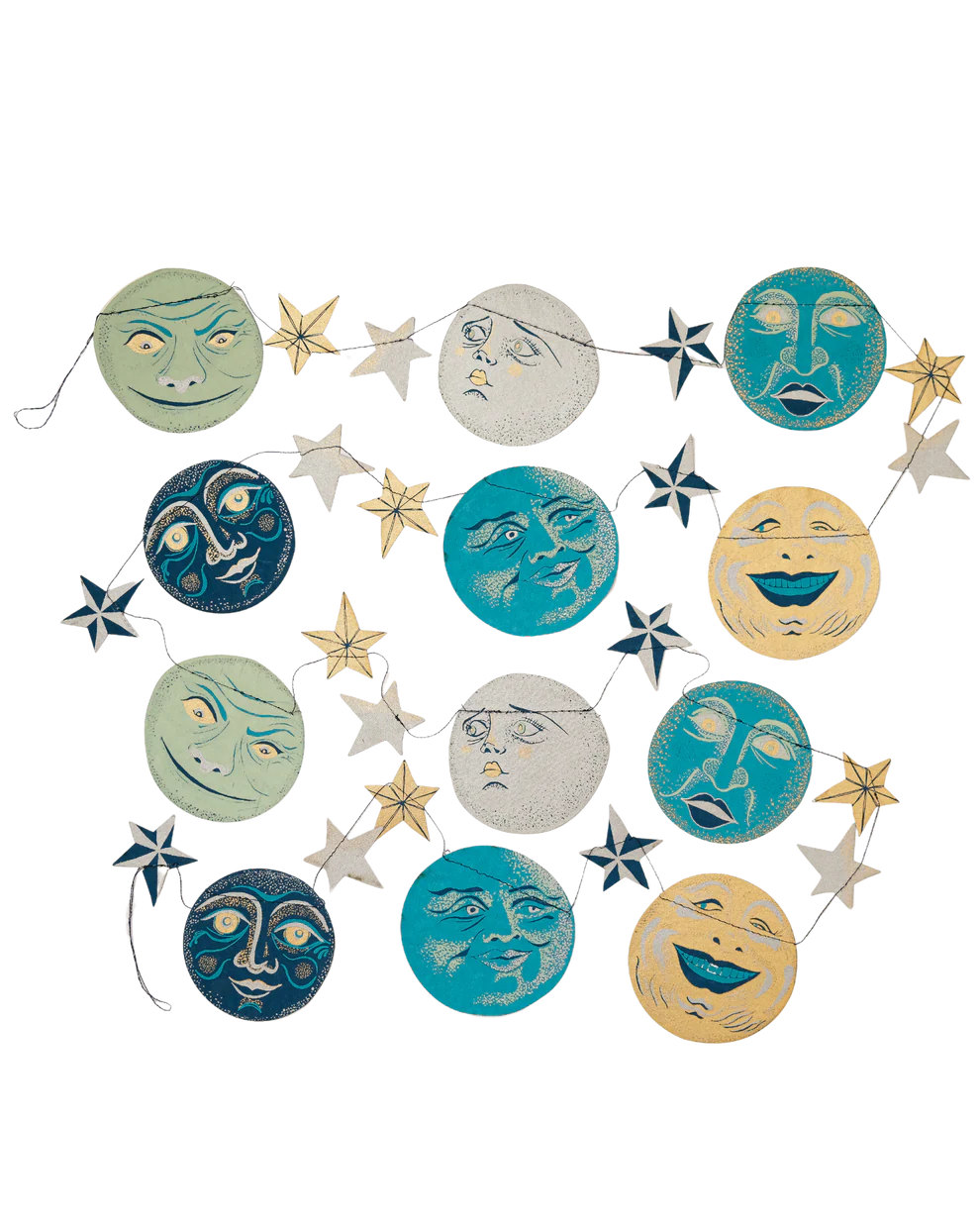 Man on the Moon Sewn Garland
