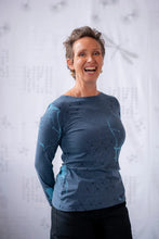 Load image into Gallery viewer, Nanette Top - Heather Lake with Lightbulbs