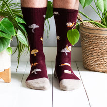 Load image into Gallery viewer, Men's Mushroom Merino Wool Socks
