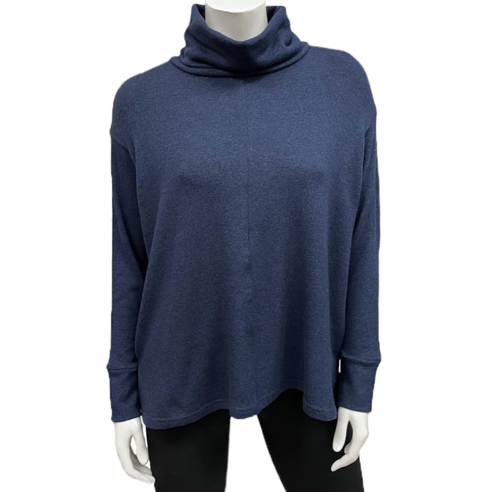 Modal Sweaterknit Boxy Crop Turtleneck
