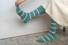 Load image into Gallery viewer, Mohair Wool Border Socks
