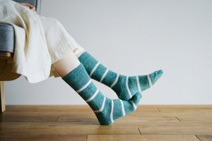 Mohair Wool Border Socks