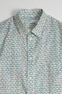 Japanese Tulip Print Shirt