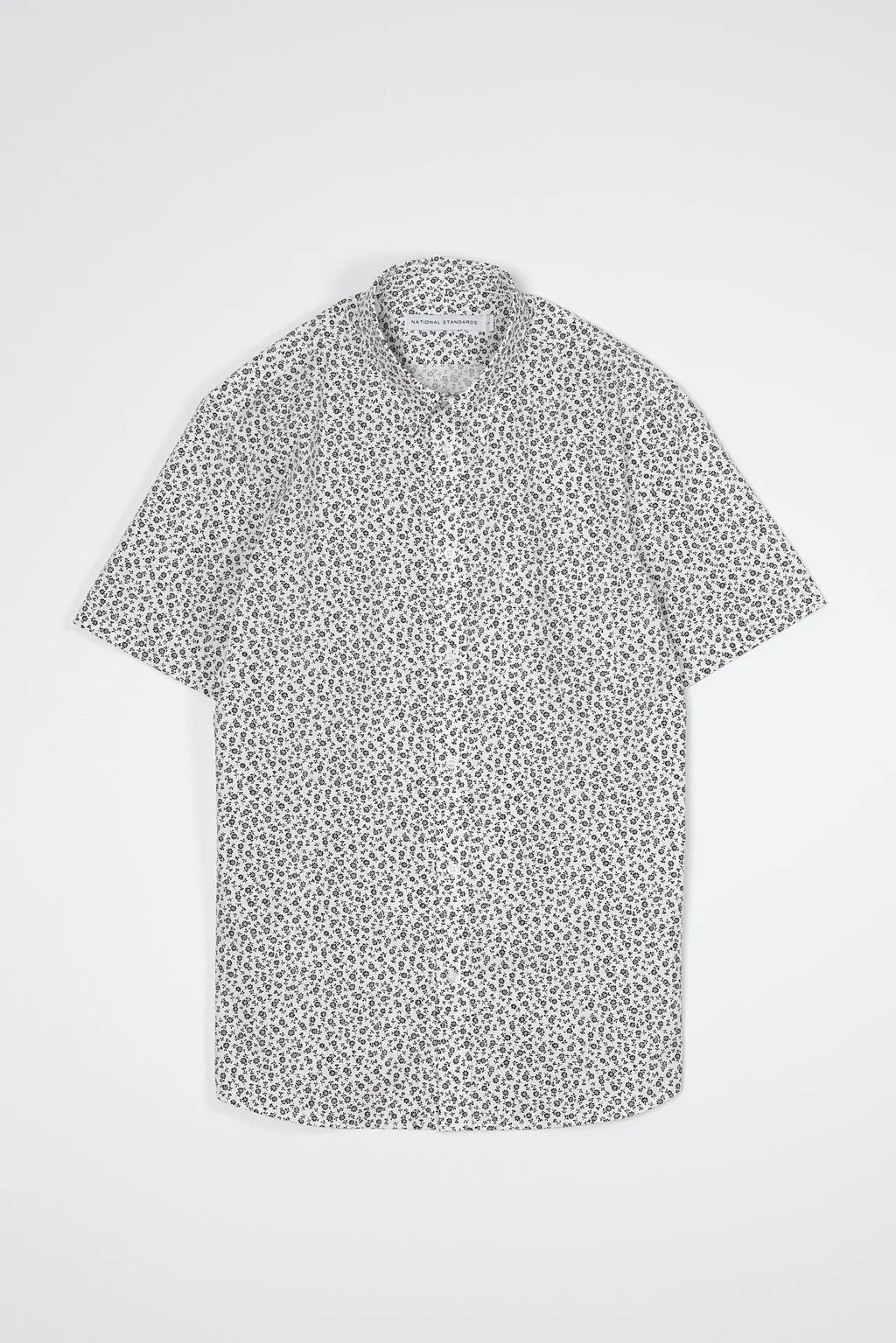 Japanese Peony Print Shirt - White/Black