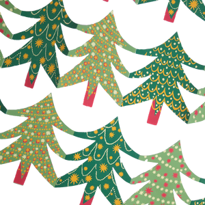 Christmas Trees Concertina Garland