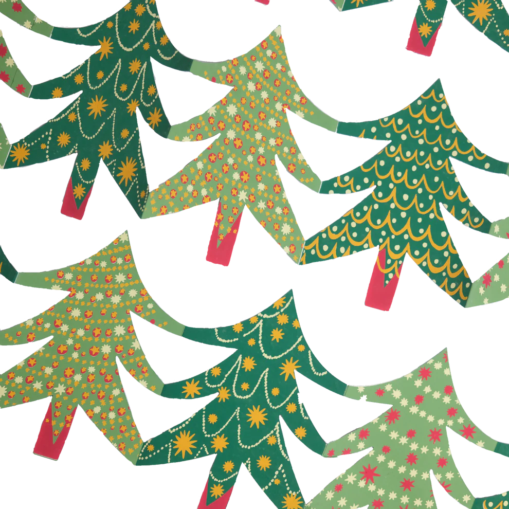 Christmas Trees Concertina Garland