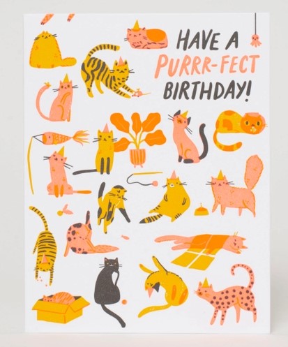 Purr-Fect Birthday Card