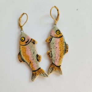 Rainbow Trout Earrings