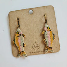 Load image into Gallery viewer, Rainbow Trout Earrings