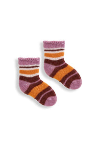 Wool Cashmere Baby Socks - Multi Stripe