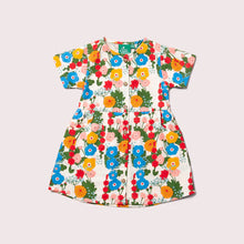 Load image into Gallery viewer, Flora and Fauna Button Through Short Sleeve Dress