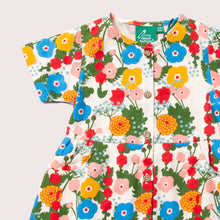 Load image into Gallery viewer, Flora and Fauna Button Through Short Sleeve Dress