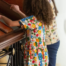 Load image into Gallery viewer, Flora and Fauna Button Through Short Sleeve Dress