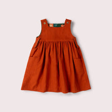 Load image into Gallery viewer, Orange Blooms Reversible Pinny Dress