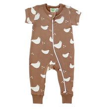 Load image into Gallery viewer, 2 Way Zip Short Sleeve Printed Romper