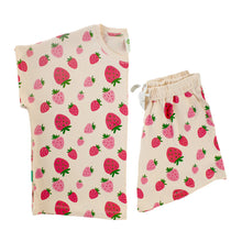 Load image into Gallery viewer, Women's Organic Pajama Set - SS Top and Shorts